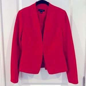 Ann Taylor Bright Red Blazer, Size 0
